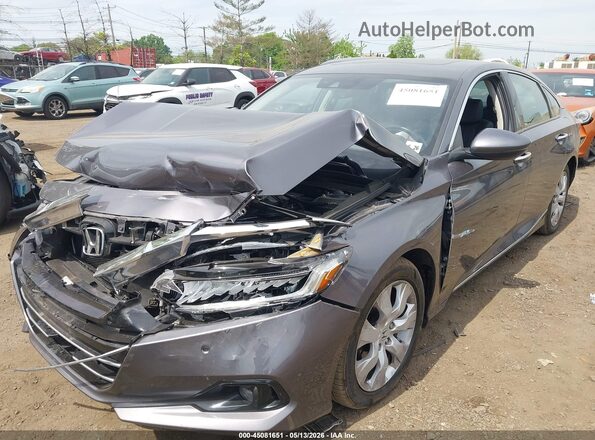 1HGCV2F93MA015738 2021 HONDA ACCORD Gray Widok z przodu