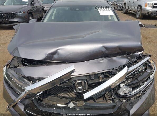 1HGCV2F93MA015738 2021 HONDA ACCORD Gray Widok z tyłu