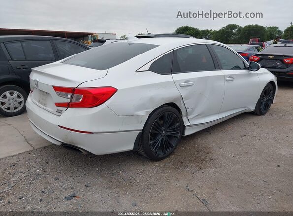 1HGCV2F94KA030276 2019 HONDA ACCORD Белый Задняя правая четверть