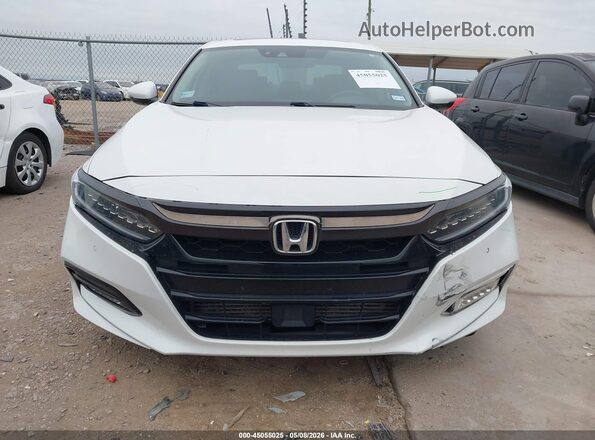 1HGCV2F94KA030276 2019 HONDA ACCORD Белый Вид щитка приборов