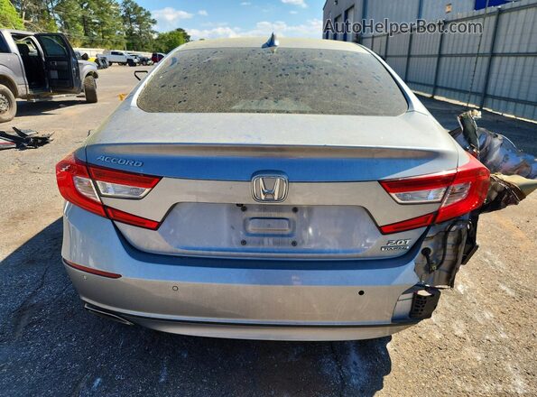 1HGCV2F97JA017486 2018 HONDA ACCORD Silver უკანა ხედი