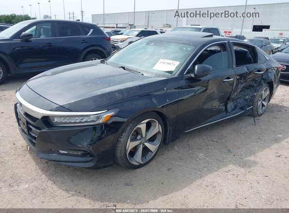1HGCV2F97LA006278 2020 HONDA ACCORD Black Առջևի ձախ երեք քառորդ տեսարան