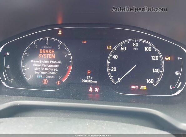 1HGCV2F97LA006278 2020 HONDA ACCORD Black Հետևի նստատեղերի տեսք