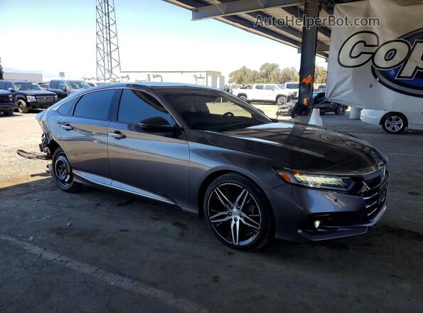 1HGCV2F99MA007417 2021 HONDA ACCORD Gray Առջևի աջ