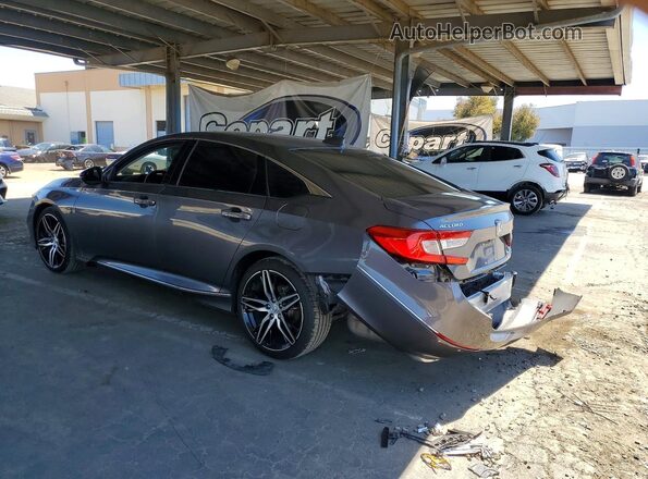 1HGCV2F99MA007417 2021 HONDA ACCORD Gray Հետևի ձախ