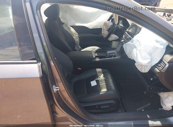1HGCV2F9XMA031659 2021 HONDA ACCORD Gray წინა სალონის ხედი