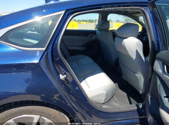 1HGCV3F10KA008419 2019 HONDA ACCORD HYBRID Blue Вид наклейки з VIN-кодом