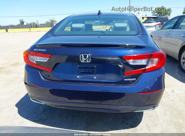 1HGCV3F10KA008419 2019 HONDA ACCORD HYBRID Blue 