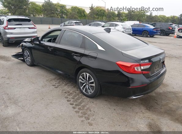 1HGCV3F16MA018570 2021 HONDA ACCORD Black Trasero izquierdo
