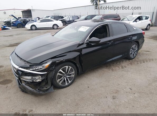 1HGCV3F16MA018570 2021 HONDA ACCORD Black Vista tres cuartos delantera izquierda