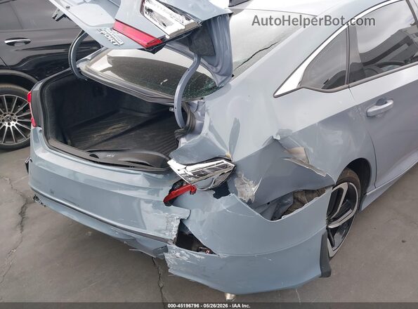1HGCV3F20NA020101 2022 HONDA ACCORD HYBRID Gray Front view