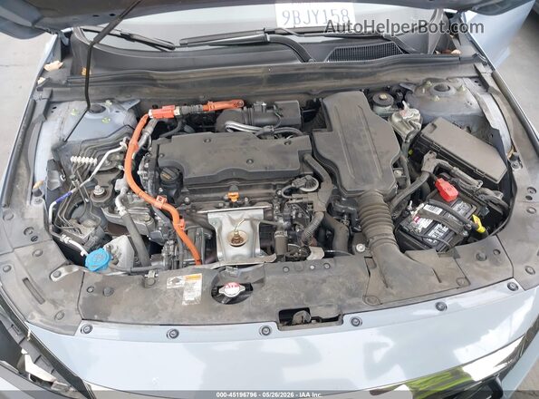1HGCV3F20NA020101 2022 HONDA ACCORD HYBRID Gray Rear view