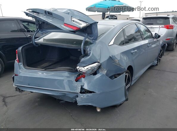 1HGCV3F20NA020101 2022 HONDA ACCORD HYBRID Gray Rear right