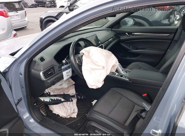 1HGCV3F20NA020101 2022 HONDA ACCORD HYBRID Gray 
