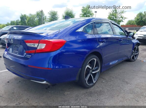 1HGCV3F20NA026822 2022 HONDA ACCORD Blue Задня права чверть