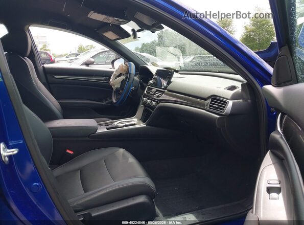 1HGCV3F20NA026822 2022 HONDA ACCORD Blue Вид салону спереду