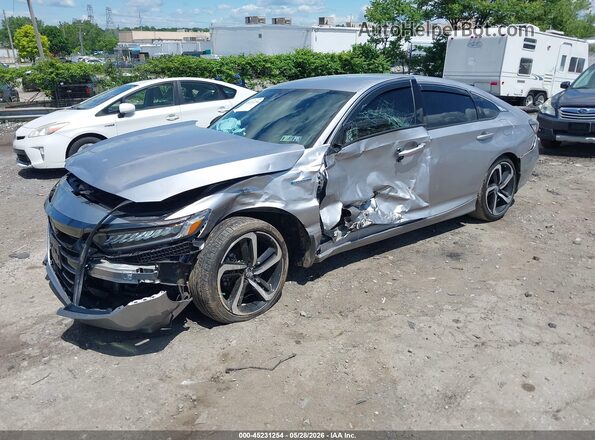 1HGCV3F20NA044544 2022 HONDA ACCORD Silver Przód lewy