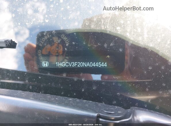 1HGCV3F20NA044544 2022 HONDA ACCORD Silver Widok komory silnika