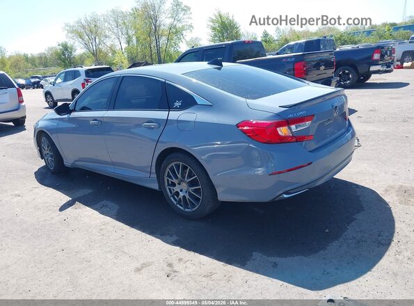 1HGCV3F21NA018714 2022 HONDA ACCORD Gray Rear left