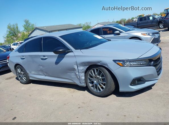 1HGCV3F21NA018714 2022 HONDA ACCORD Gray Rear interior view