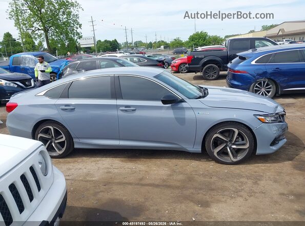 1HGCV3F23NA012834 2022 HONDA ACCORD Light Blue უკანა სალონის ხედი