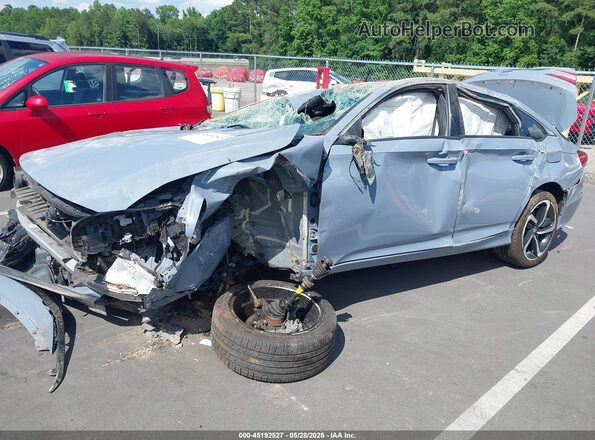 1HGCV3F23NA038799 2022 HONDA ACCORD Gray Передня ліва чверть