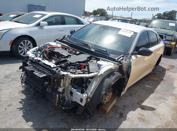 1HGCV3F24NA032235 2022 HONDA ACCORD HYBRID White წინა მარცხენა ხედი სამი მეოთხედიდან