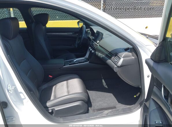 1HGCV3F24NA032235 2022 HONDA ACCORD HYBRID White წინა სალონის ხედი