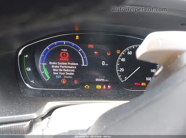 1HGCV3F24NA032235 2022 HONDA ACCORD HYBRID White უკანა სავარძლების ხედი