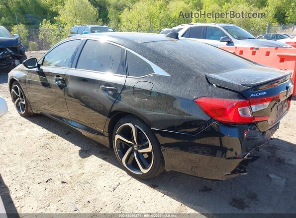 1HGCV3F24NA035121 2022 HONDA ACCORD Black Trasero izquierdo