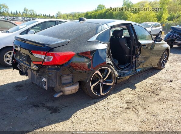 1HGCV3F24NA035121 2022 HONDA ACCORD Black Trasero derecho