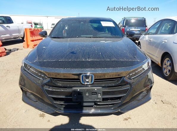 1HGCV3F24NA035121 2022 HONDA ACCORD Black Vista interior trasera
