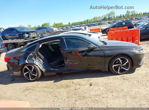 1HGCV3F24NA035121 2022 HONDA ACCORD Black Vista interior de 360 grados