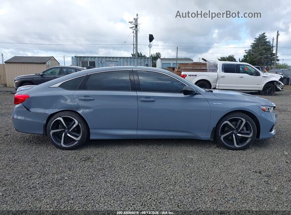 1HGCV3F24NA035751 2022 HONDA ACCORD Light Blue უკანა სალონის ხედი