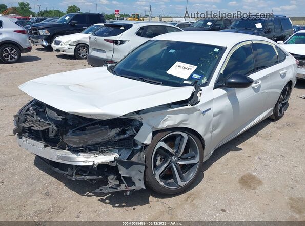 1HGCV3F25NA045270 2022 HONDA ACCORD Белый Передняя левая четверть