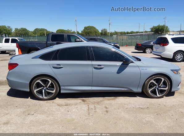 1HGCV3F26NA047481 2022 HONDA ACCORD Blue Вид задньої частини салону