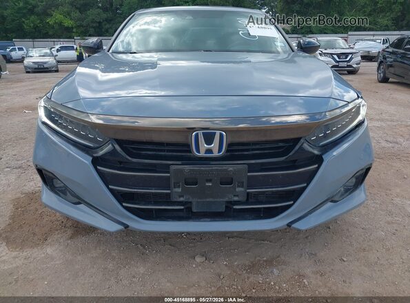 1HGCV3F27NA018703 2022 HONDA ACCORD HYBRID Light Blue 