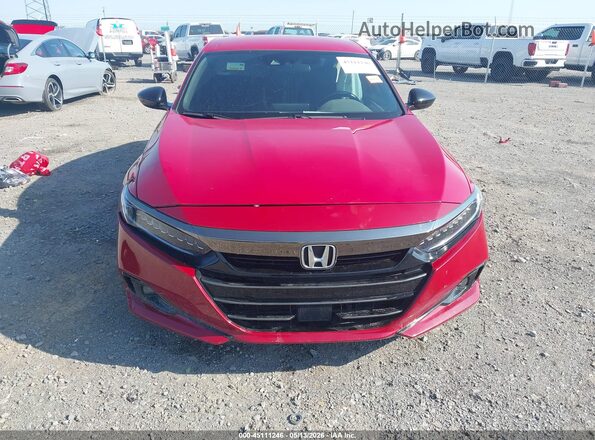 1HGCV3F28NA026745 2022 HONDA ACCORD Red Vista interior trasera