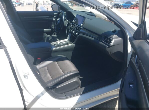 1HGCV3F28NA032187 2022 HONDA ACCORD HYBRID White წინა სალონის ხედი