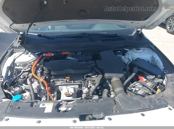 1HGCV3F28NA032187 2022 HONDA ACCORD HYBRID White უკანა ხედი