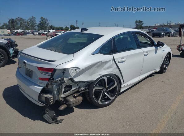 1HGCV3F28NA032187 2022 HONDA ACCORD HYBRID White უკანა მარჯვენა
