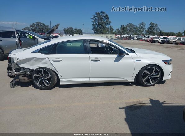 1HGCV3F28NA032187 2022 HONDA ACCORD HYBRID White სალონის 360-გრადუსიანი ხედი