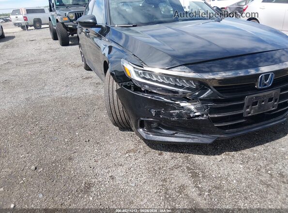 1HGCV3F29NA045160 2022 HONDA ACCORD HYBRID Black 