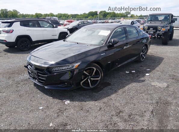 1HGCV3F29NA045160 2022 HONDA ACCORD HYBRID Black 