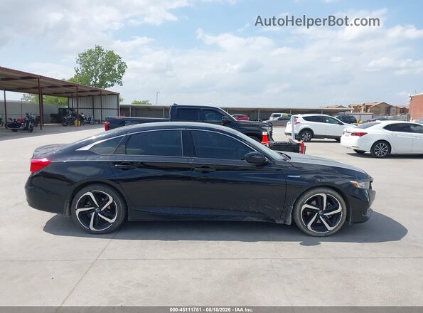 1HGCV3F29NA045594 2022 HONDA ACCORD Черный Вид задней части салона