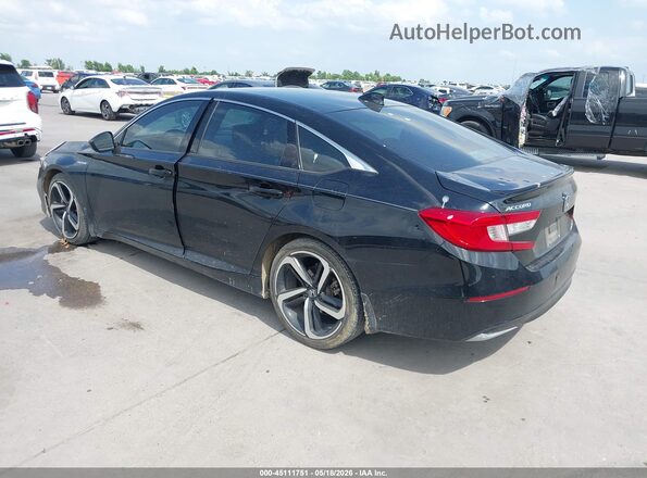 1HGCV3F29NA045594 2022 HONDA ACCORD Черный Задняя левая четверть