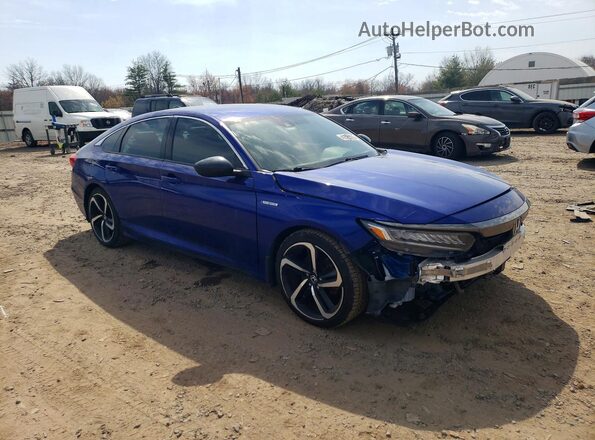 1HGCV3F2XNA004438 2022 HONDA ACCORD Blue Առջևի աջ