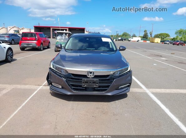 1HGCV3F40KA012657 2019 HONDA ACCORD Gray Вид спереду