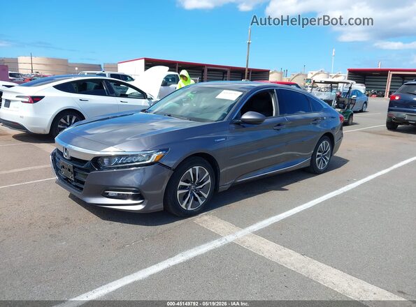 1HGCV3F40KA012657 2019 HONDA ACCORD Gray Передня ліва чверть