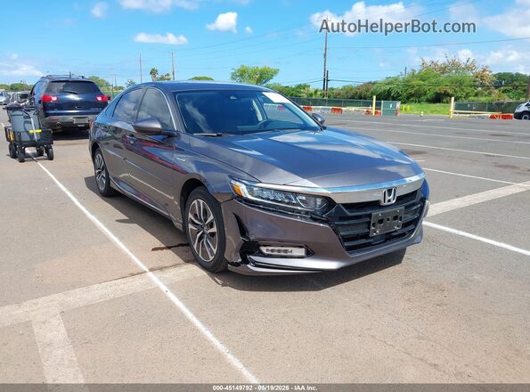 1HGCV3F40KA012657 2019 HONDA ACCORD Gray 